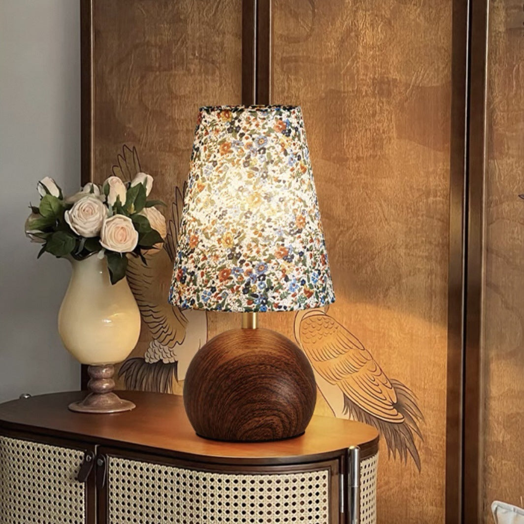 Modern Floral Patterned Table Lamp