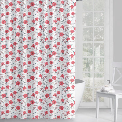 Floral Patterned Shower Curtain
