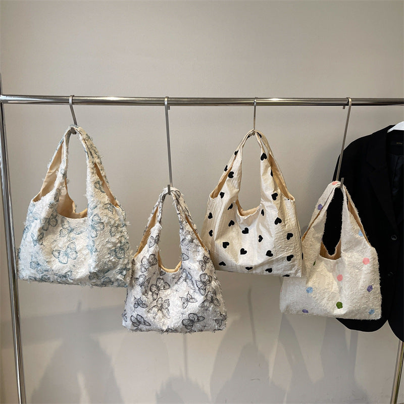 Embroidered Canvas Tote Bag Acalora
