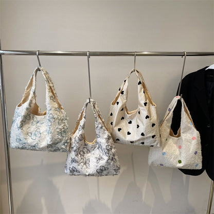 Embroidered Canvas Tote Bag Acalora
