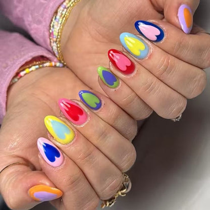 Artificial nails in modern heart design Acalora