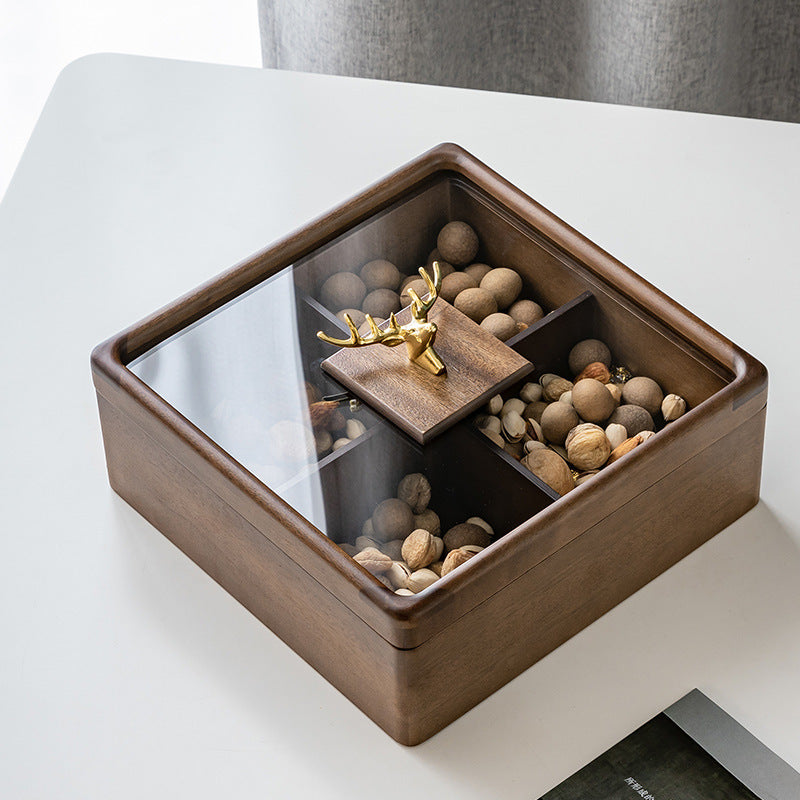 Elegant Wooden Snack Storage Acalora