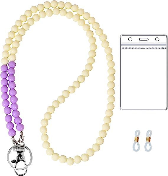 Beaded Lanyard with ID Holder Acalora