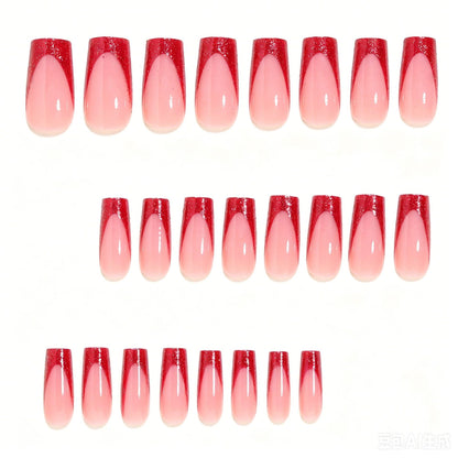Glitter Tip Stiletto Press-On Nail Set Acalora