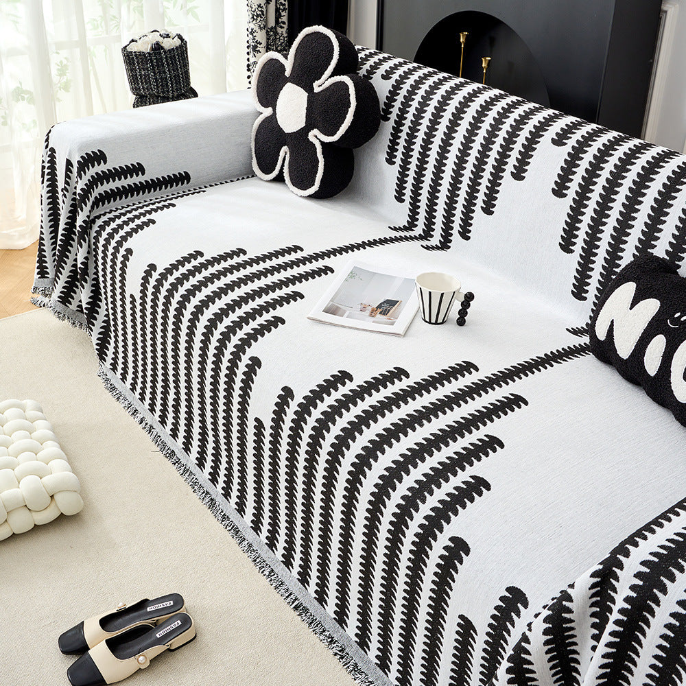 Decorative Fringe Throw Blanket