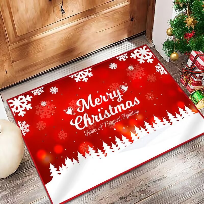 Festive Holiday Door Mat