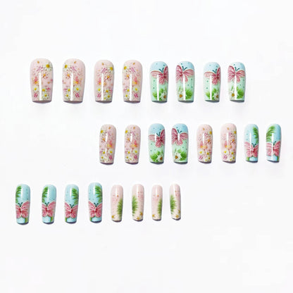 3D Floral Butterfly Nail Art Acalora
