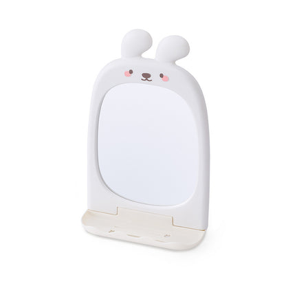 Whimsical Rabbit-Themed Handheld Mirror