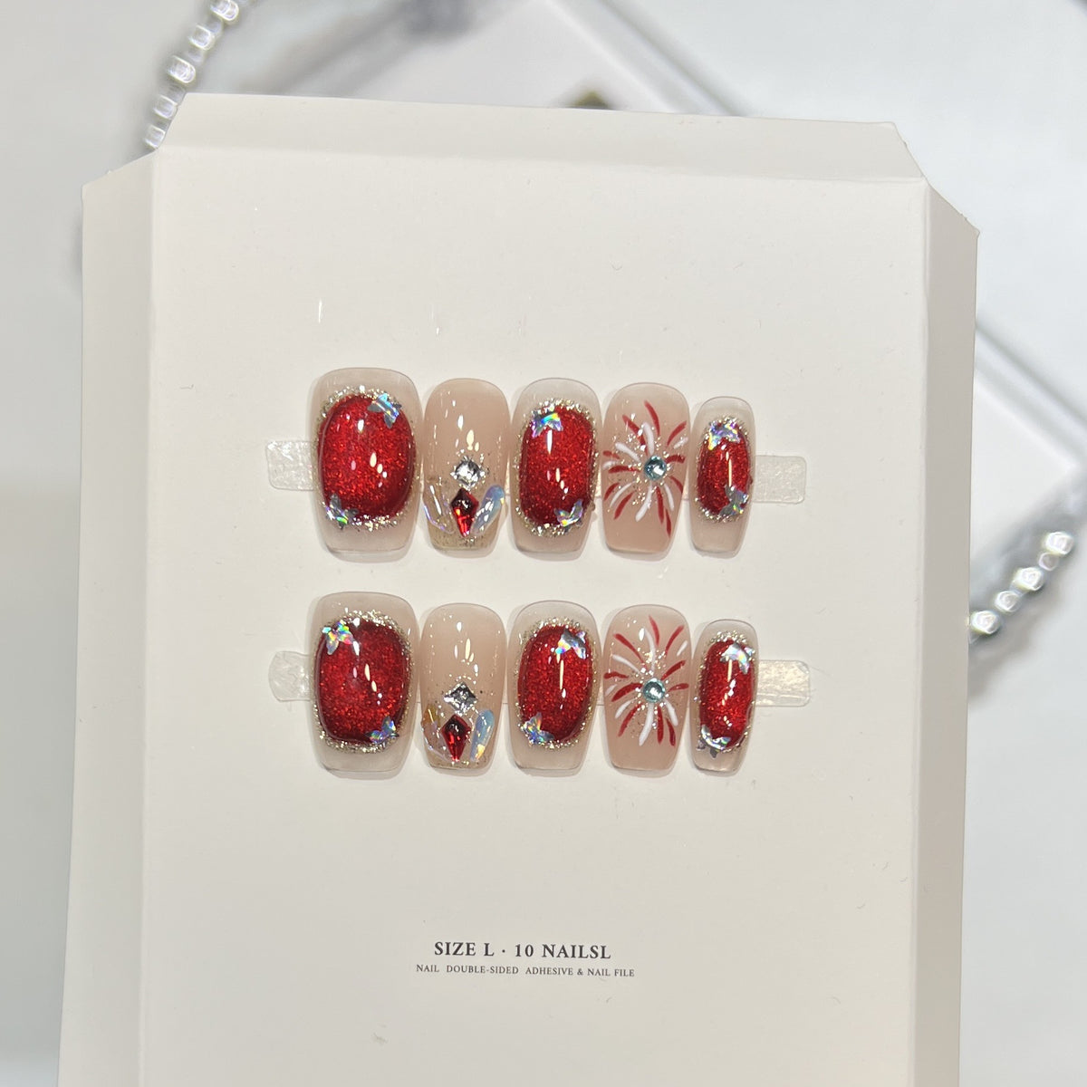 Themed Press-On Nail Art Set with Hello Kitty Designs Acalora