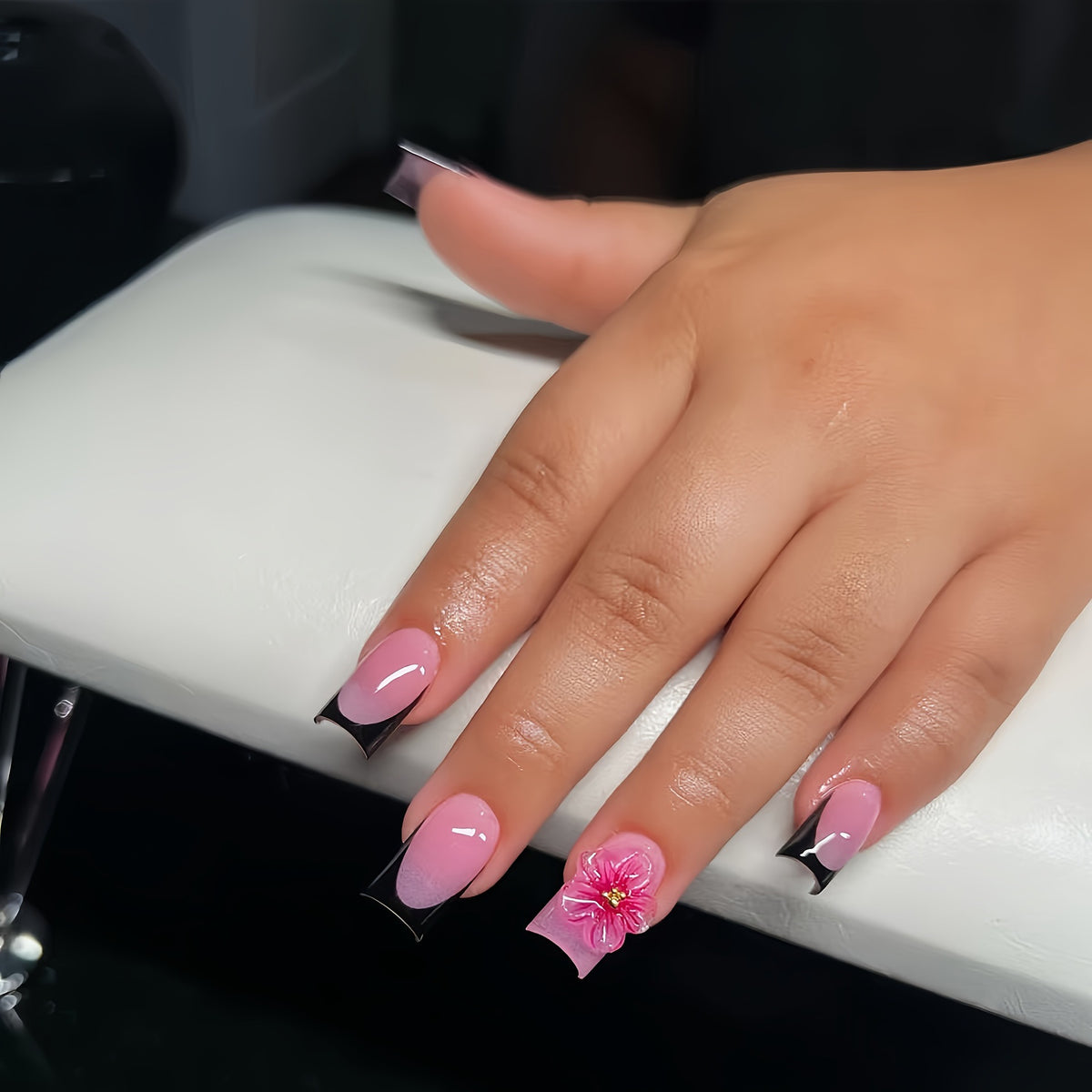 Floral Decorative Press-On Nail Art Acalora
