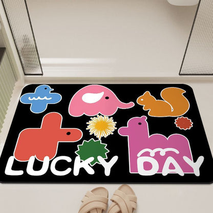 Cartoon-Inspired Bathroom Mat