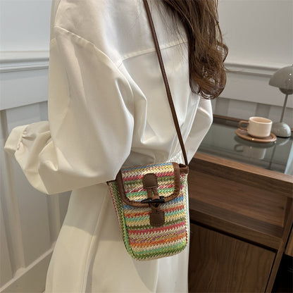 Colorful Woven Crossbody Bag Acalora