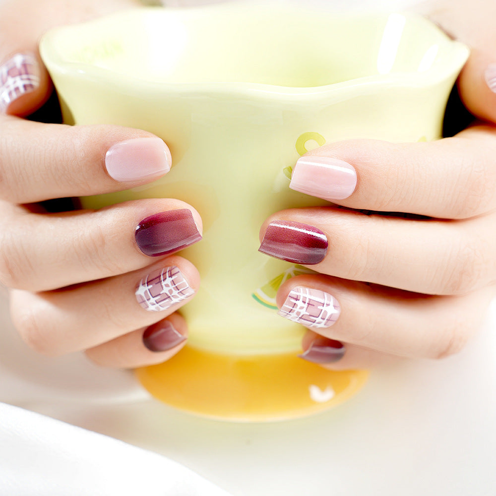 Stylish Gradient Press-On Nail Set Acalora