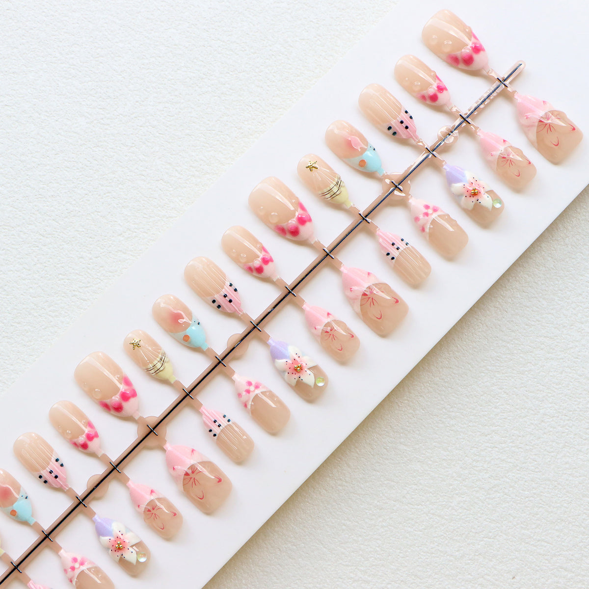 Playful Artisanal Press-On Nails Acalora