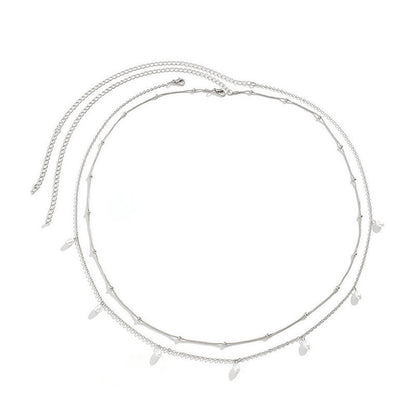 Elegant Layered Chain Necklace Acalora