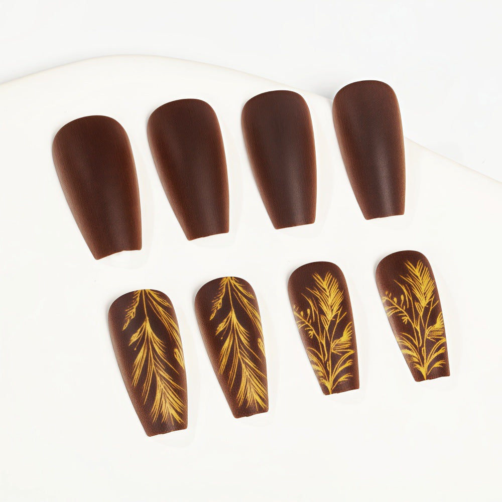 Artificial nails with elegant botanical design Acalora