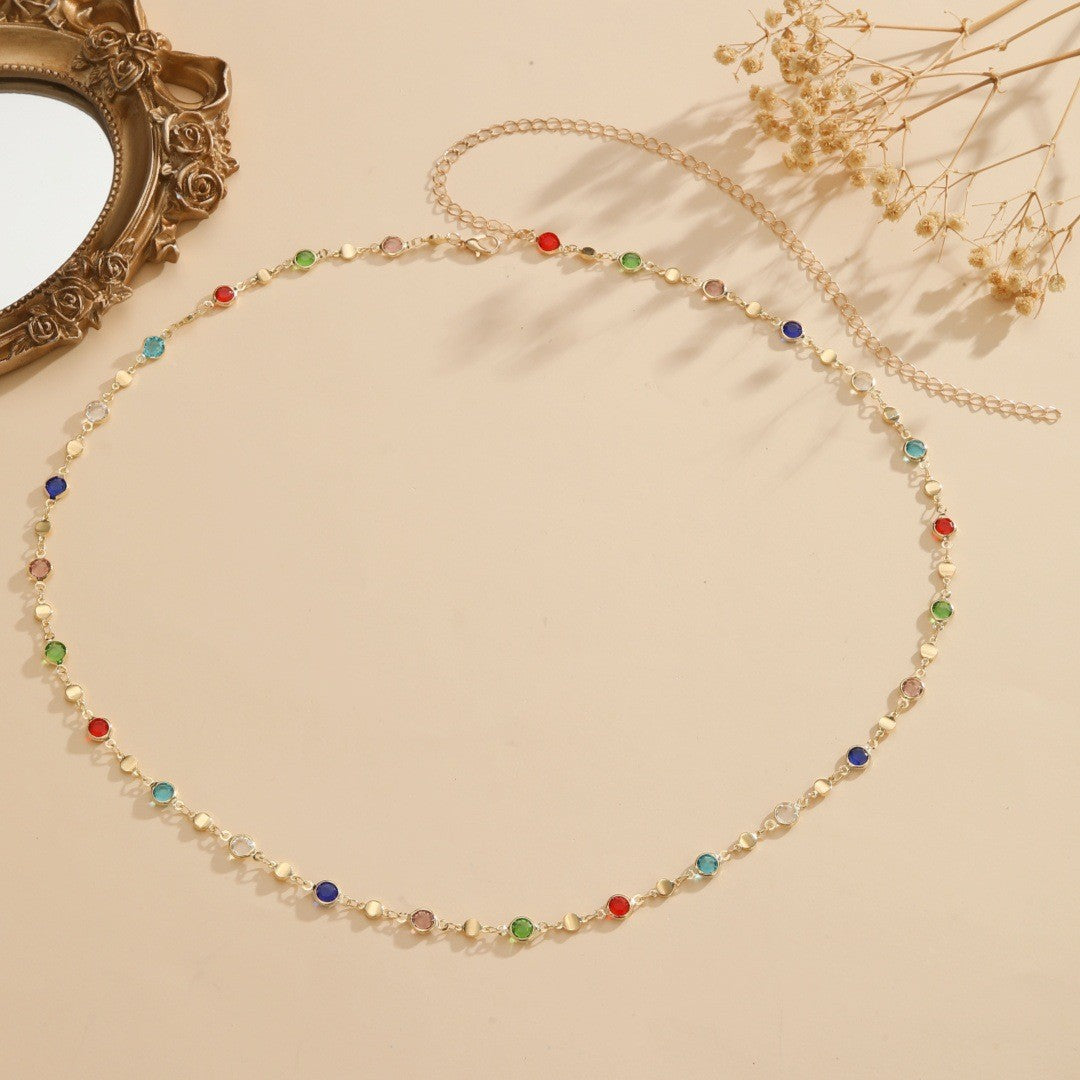 Colorful Gemstone Eyewear Chain Acalora