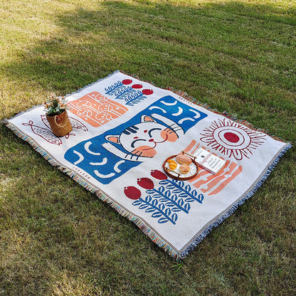 Bohemian Tribal Design Picnic Blanket