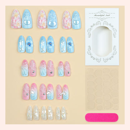 Fantasy-Themed Press-On Nail Art Collection Acalora
