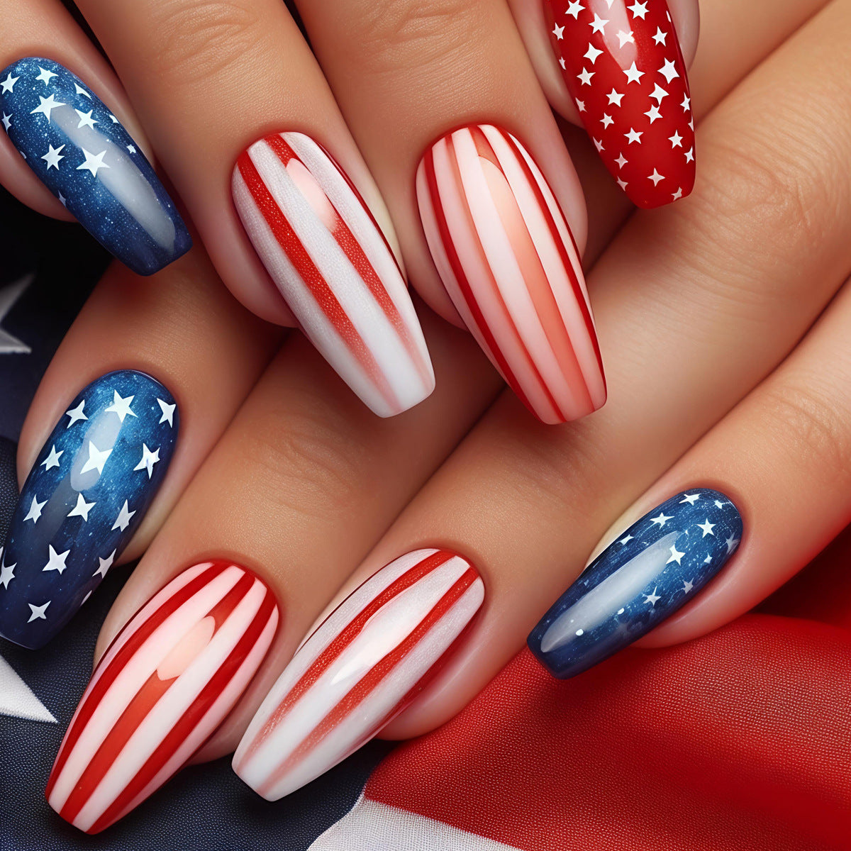 Patriotic Nail Art Acalora 1788155374