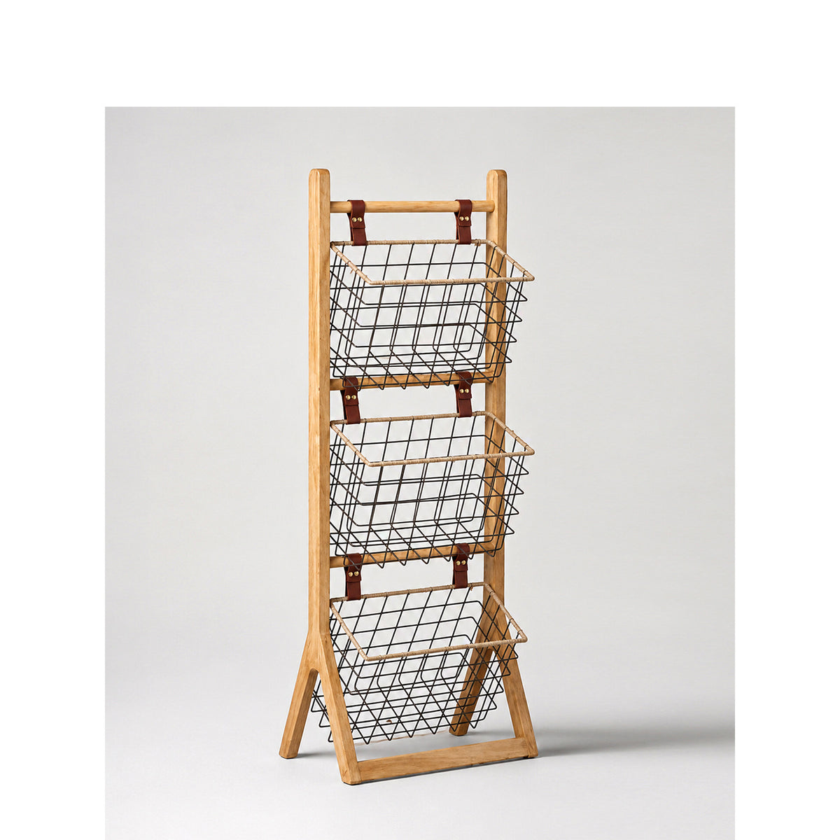 Multifunctional Wire Basket Stand Acalora
