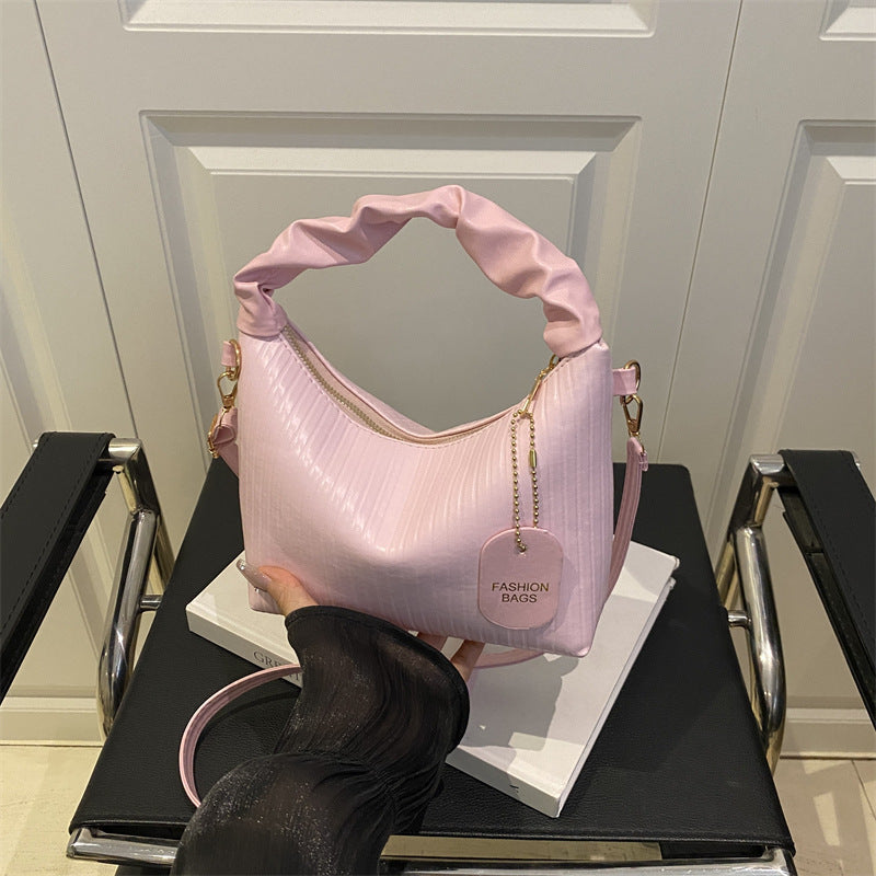 Ribbed Texture Shoulder Bag Acalora