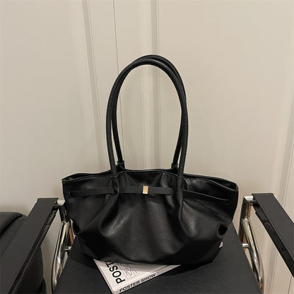 Premium Soft Leather Handheld Tote Bag Acalora
