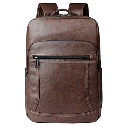 Sleek Professional Leather Laptop Backpack Acalora