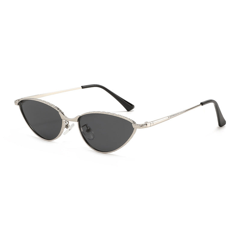 Women's Cat-Eye sunglasses with rhinestone-studded frame and protective lenses Karnz