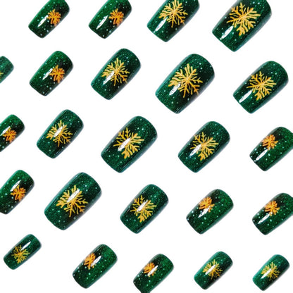 Holiday-Themed Sparkling Nail Art Acalora