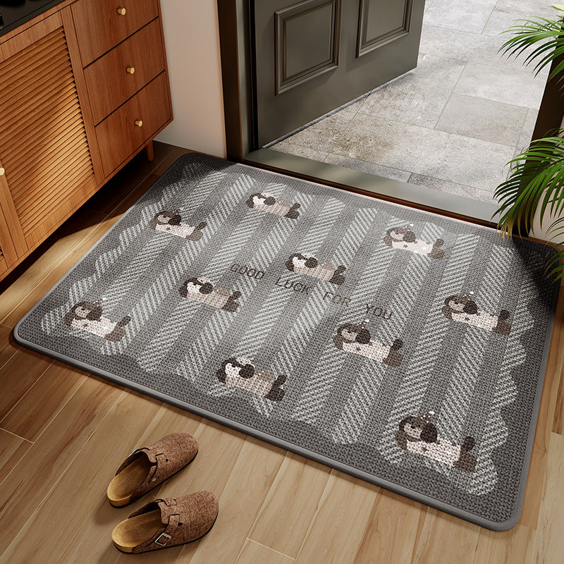 Funny Cartoon Dog Door Mat