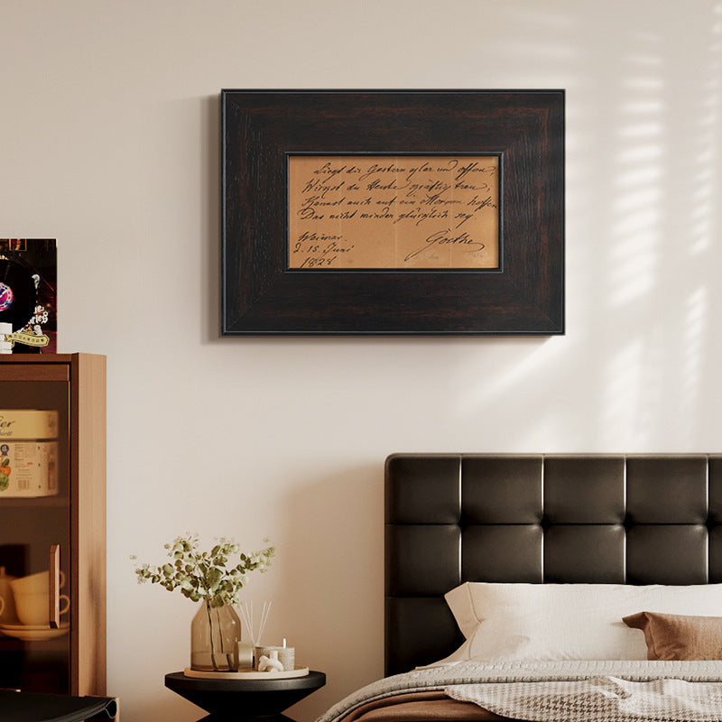 Elegant Framed Literary Art