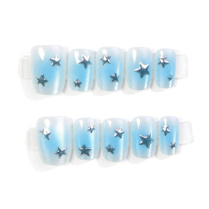 Star-Embellished Press-On Nail Set Acalora