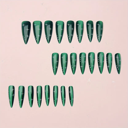 Glittering Starlit Nail Art Acalora