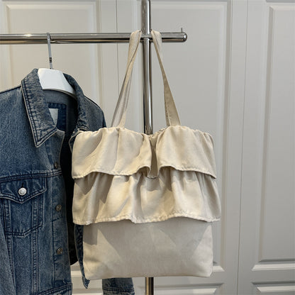 Chic Ruffled Tote Bag Acalora
