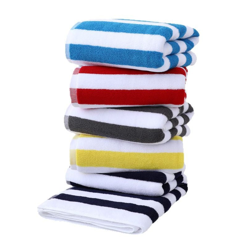 Large Beach Towel With Stylish Stripe Pattern Bowlift