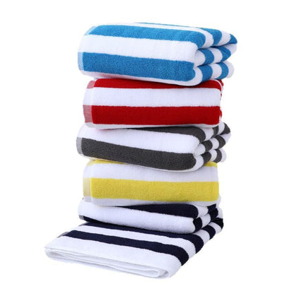 Large Beach Towel With Stylish Stripe Pattern Bowlift