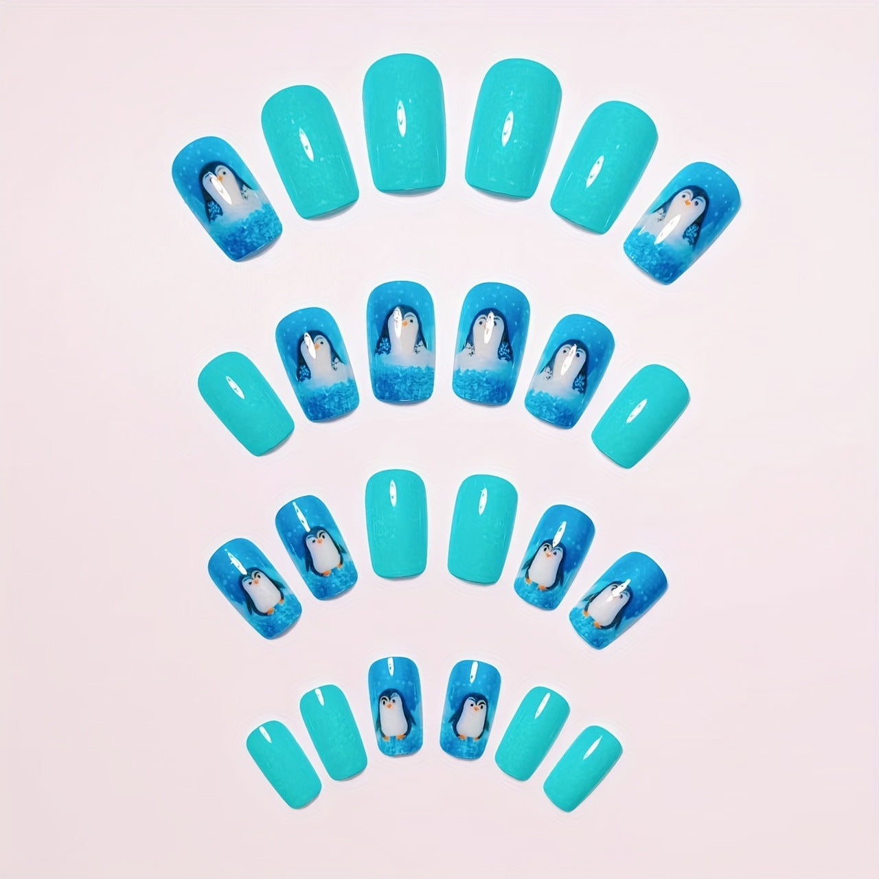 Themed Winter Penguin Nail Art Acalora