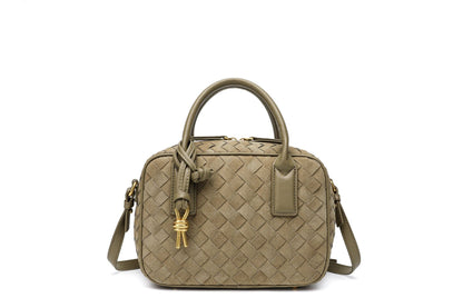 Textured Leather Boutique Handbag Acalora