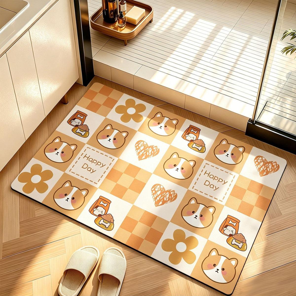Modern Artistic Bath Mat Acalora