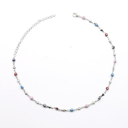 Colorful Bead Chain Necklace Acalora