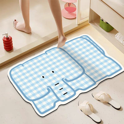 Playful Hamburger-Themed Bath Mat