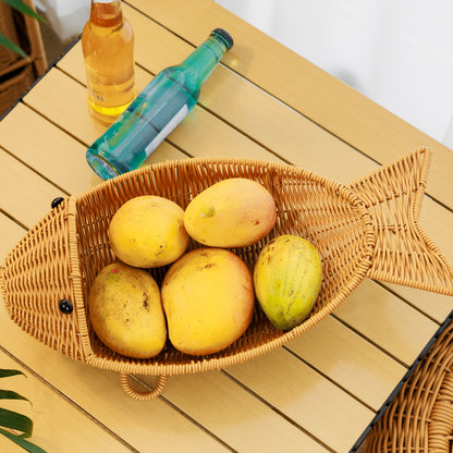 Decorative Woven Fish-Shaped Basket Acalora