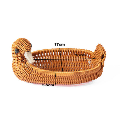 Decorative Wicker Duck Acalora