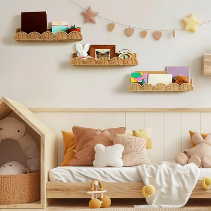 Rattan step shelf Acalora