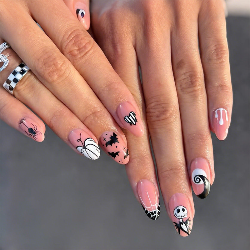 Artistic Halloween-Themed Press-On Nail Collection Acalora
