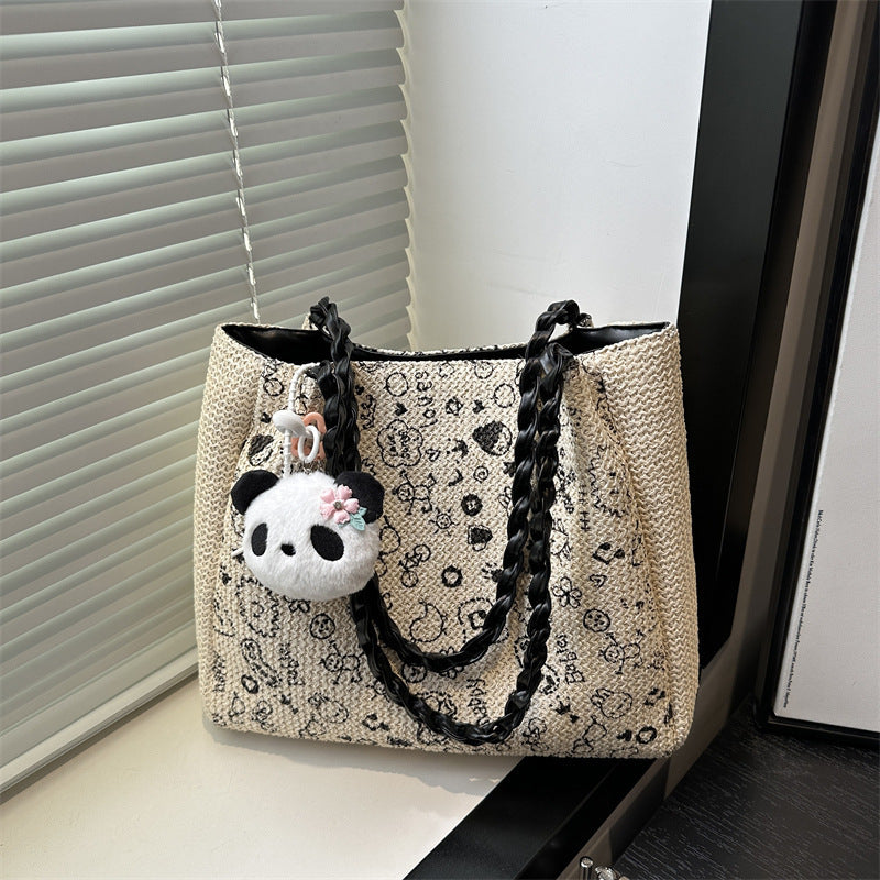 Chic Woven Tote Bag Acalora