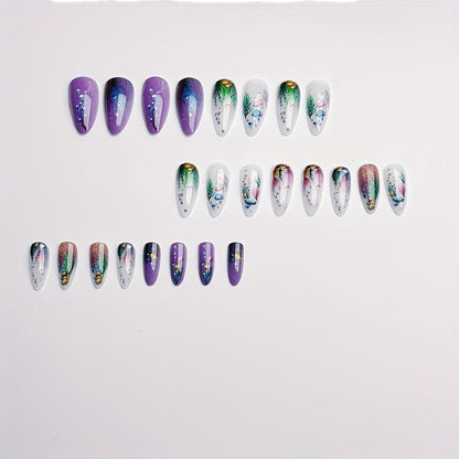 Marine-Inspired 3D Nail Art Acalora