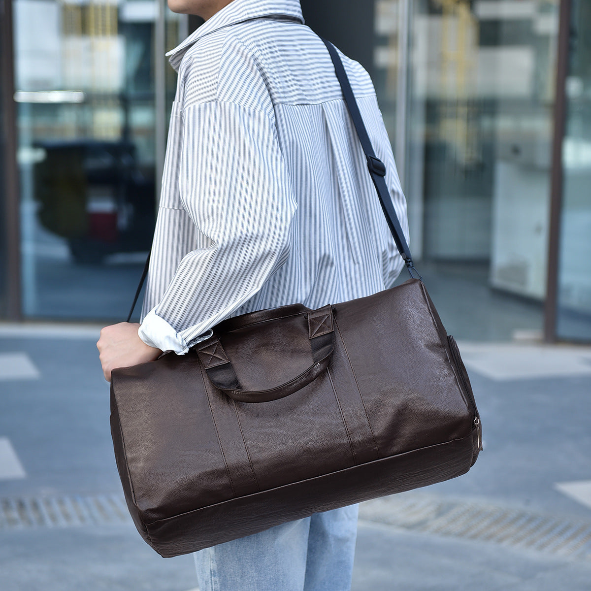 Premium Stylish Leather Duffel Bag Acalora