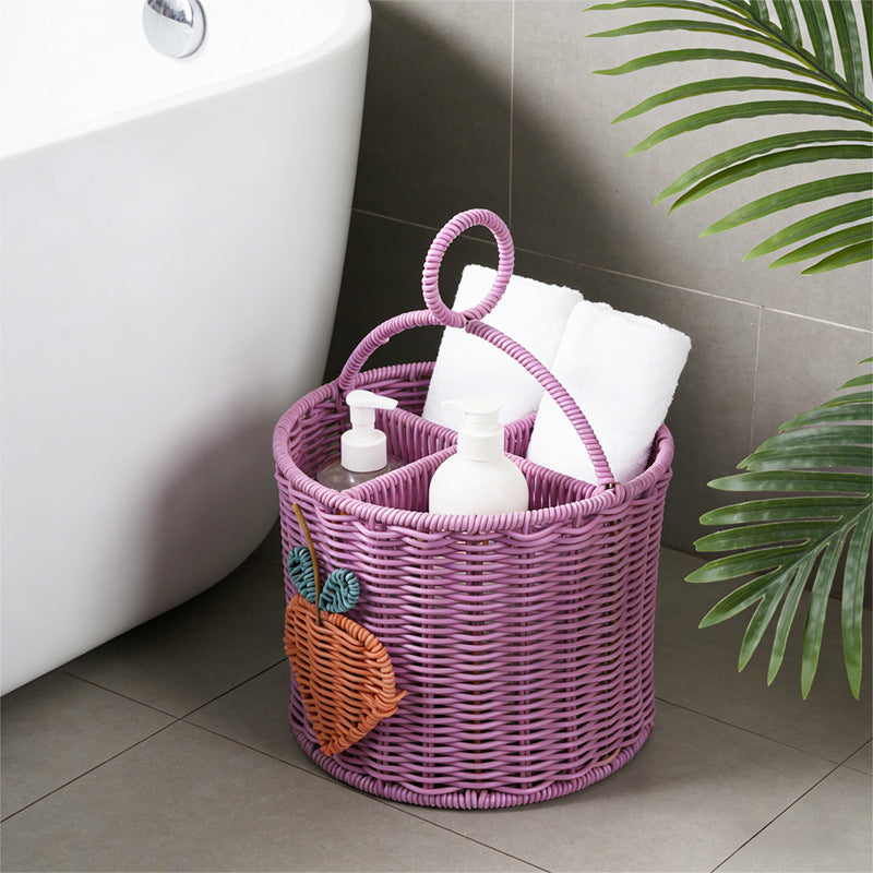 Multi-Compartment Decorative Organizer Basket Acalora